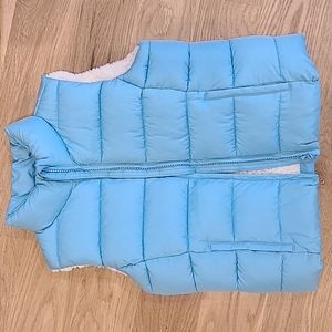 GAP Blue Puffer Vest Size M